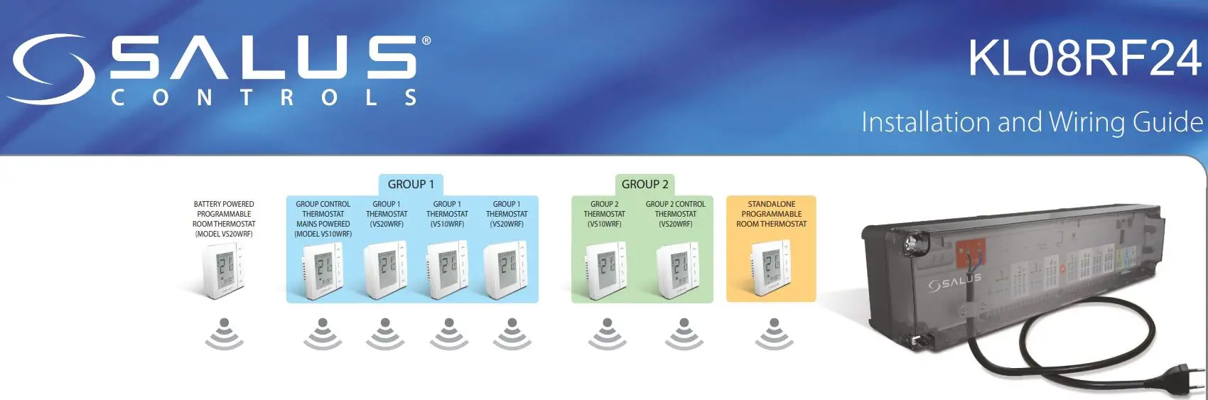 SALUS KL08RF24 UPC Wireless Control Box Installation Guide