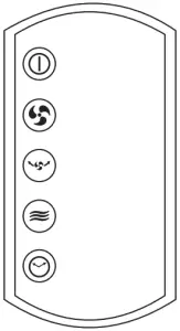 Dimplex DXMBCF Mont Blanc Cooling Fan - Remote Control