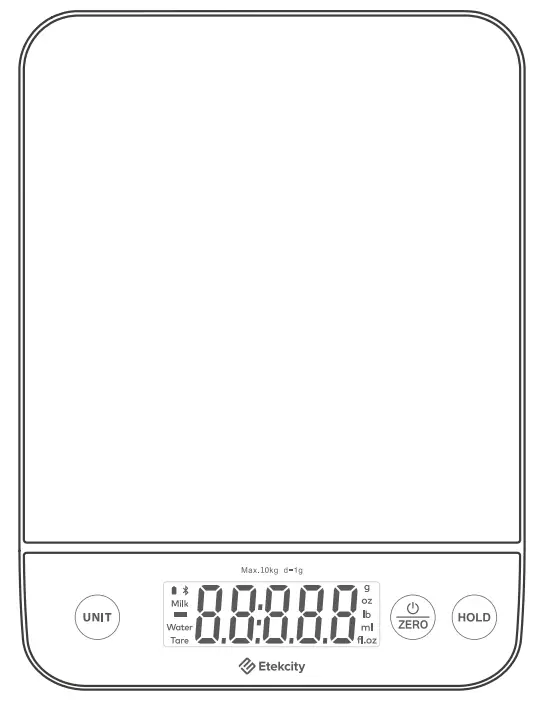 ETEKCITY ENS L221S SUS Luminary Smart Nutrition Scale