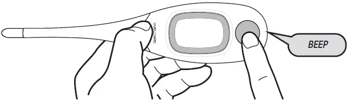 Before using, please disinfect the thermometric tip (refer to Cleaning section).