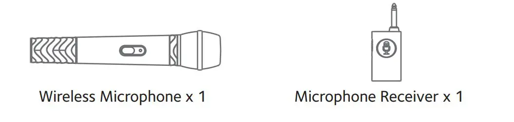 singing machine SMM107 UHF Wireless Microphone - Included