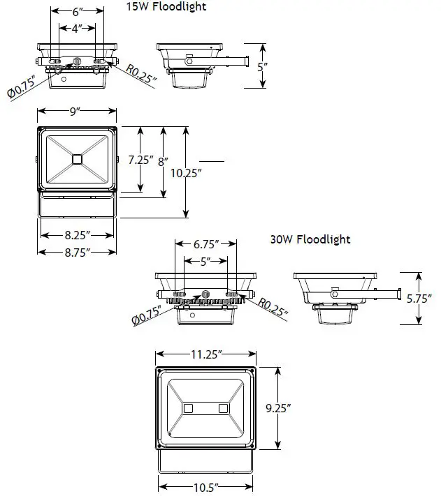 AMP AFL-401X-LI-A-BZ Lighting Line Voltage Landscape Lighting FIG1