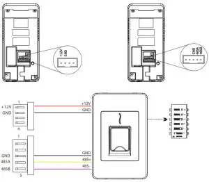 ZKTeco FR1500S Flush-Mounted RS-485 Fingerprint Reader - Standalone Access Controller