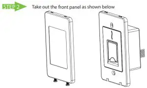 ZKTeco FR1500S Flush-Mounted RS-485 Fingerprint Reader - front panel