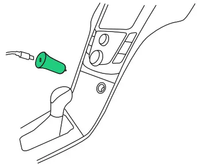 iottie Volox Magnetic Wireless Charging Air Vent Mount- Connecting to Power