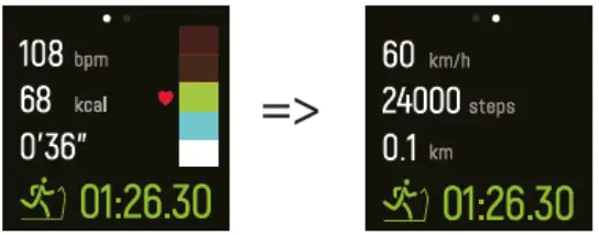 GUARDO GUA1067579 Fitcoach Motion Smartwatch - button