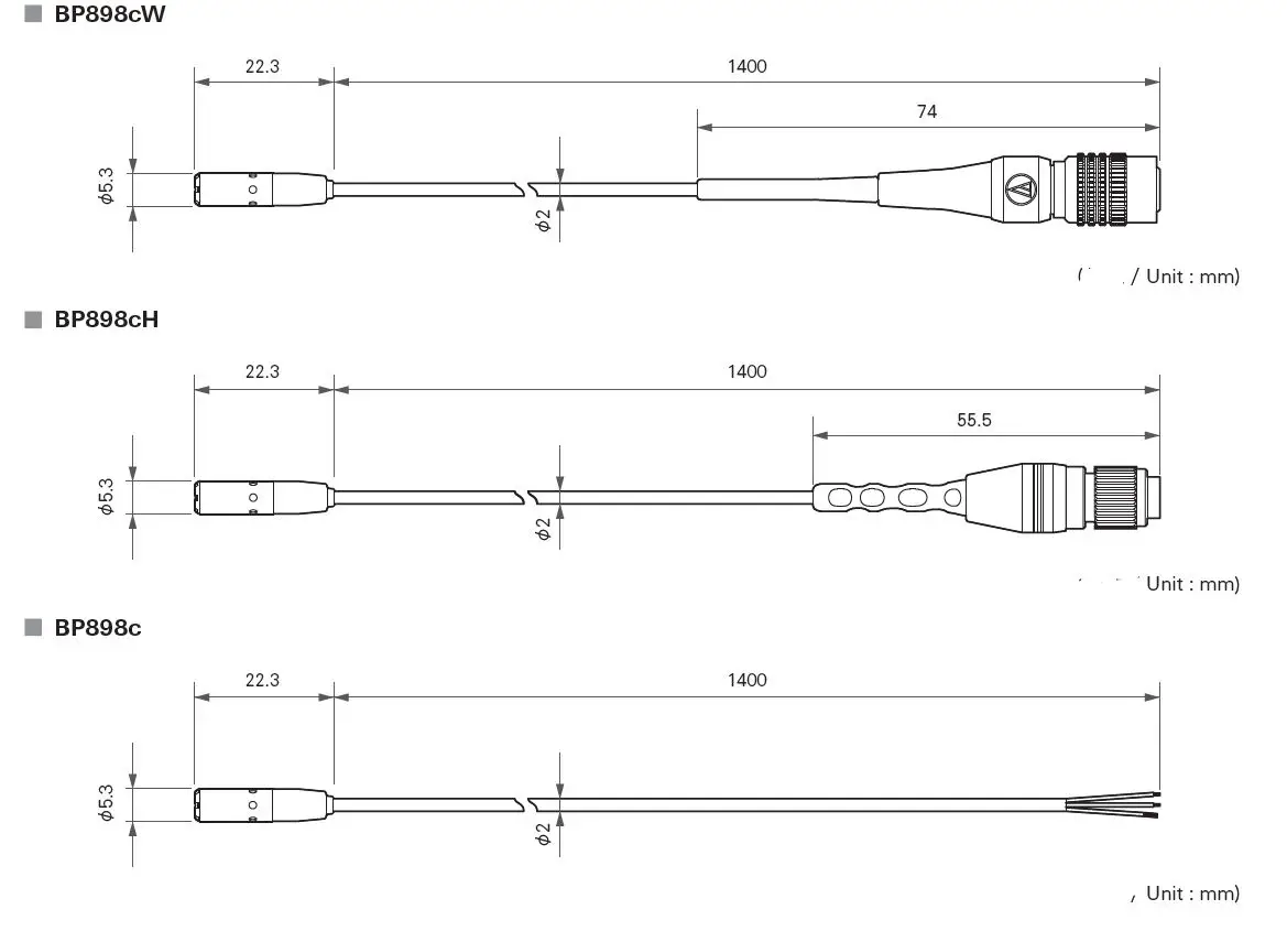 audio-technica BP898 Cardioid Condenser Lavalier Microphone-4