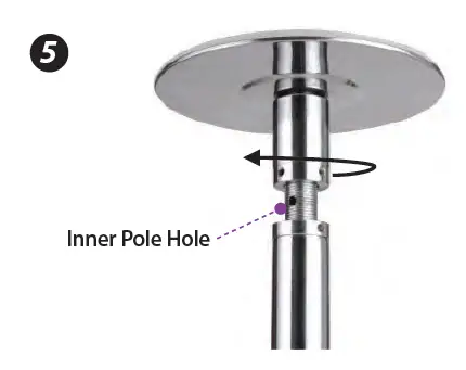 Install the top dome