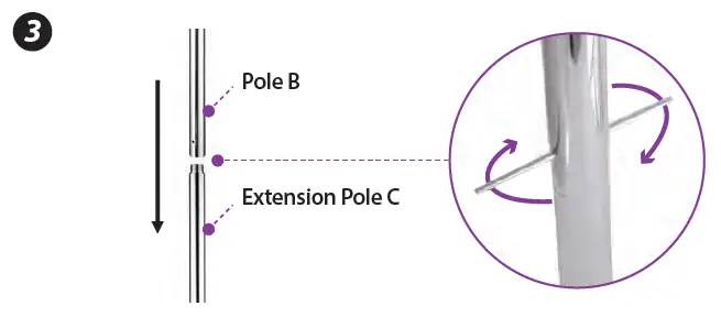 Slide down the iron cover