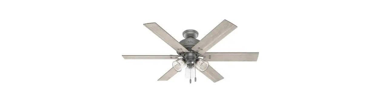 Hunter 51426 Falmouth Matte Silver Ceiling Fan Installation Guide