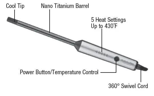 BaByliss PRO BNTW50UC Professional Curling Wand FIG 1