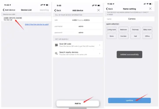 Add Camera to Camhipro