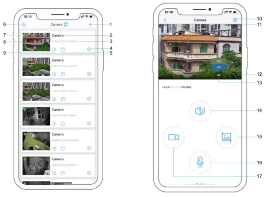 APP operation interface explanation