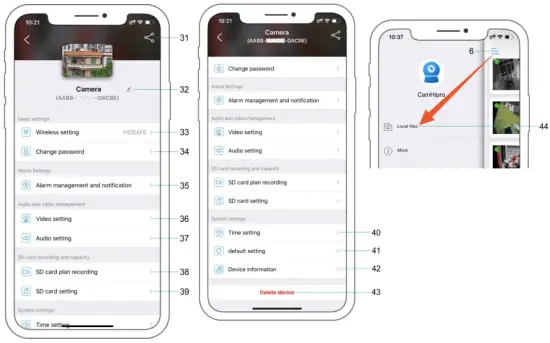 APP operation interface explanation