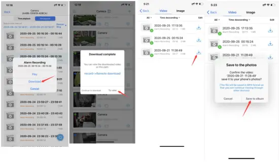 Playback and Download Videos from SD Card
