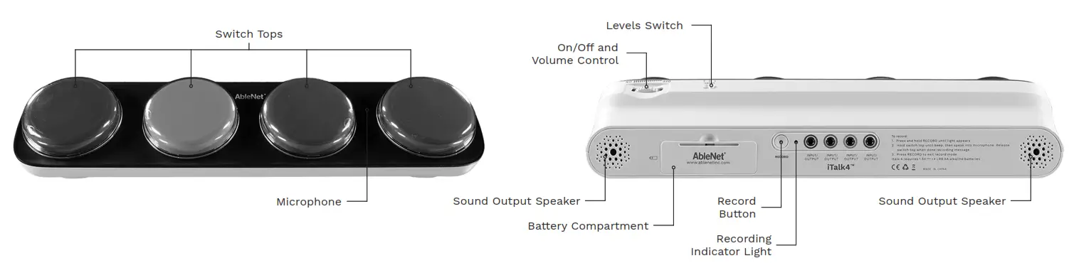 AbleNet 10000028 iTalk4 Speech Device - fig