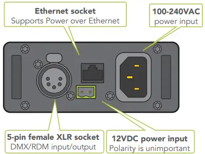 lumenradio CRMX Nova Indoor TX2 RDM - socket 1