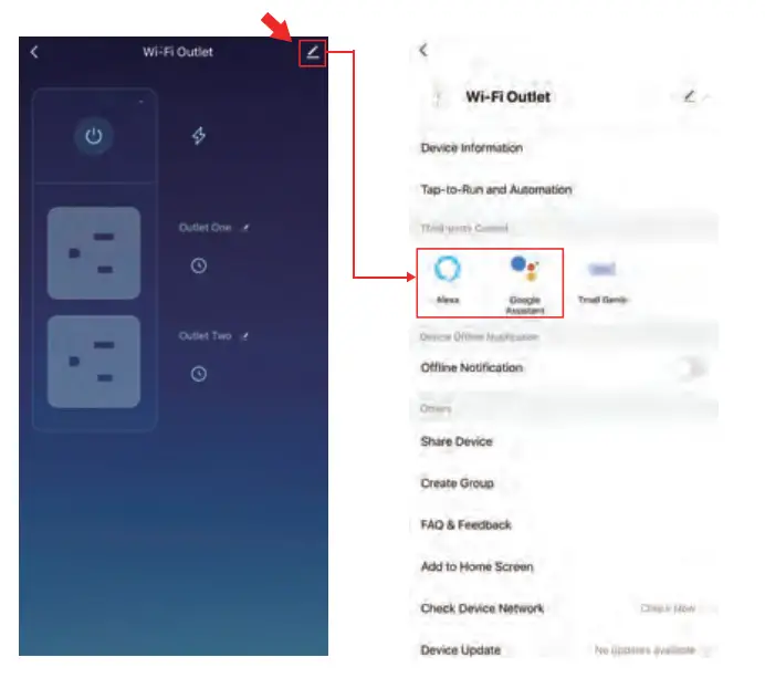 RGBZONE WF152TR 2 Pack WiFi Smart Wall Outlet - app 2