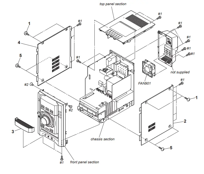 SONY HCD GZR5D DVD Deck Receiver - Fig