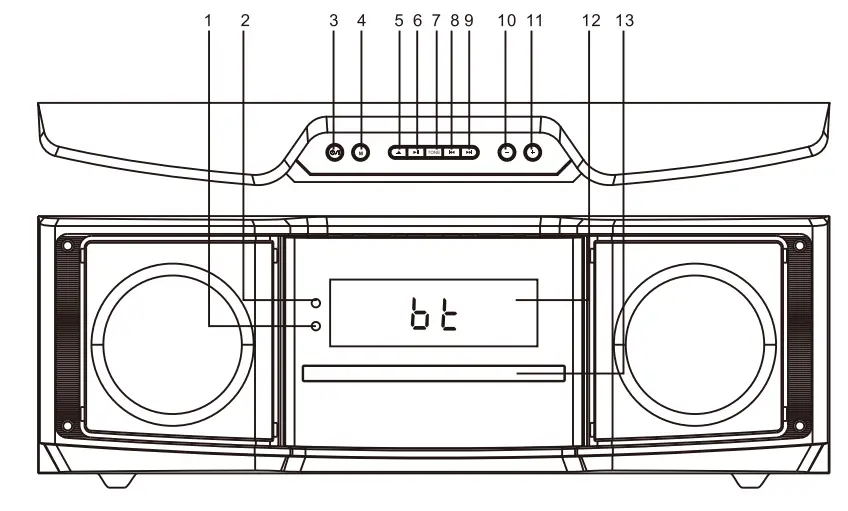 BELL-HOWEL-BHK27-High-Definition-Music-System-w-CD-Player-&amp-FIG-1