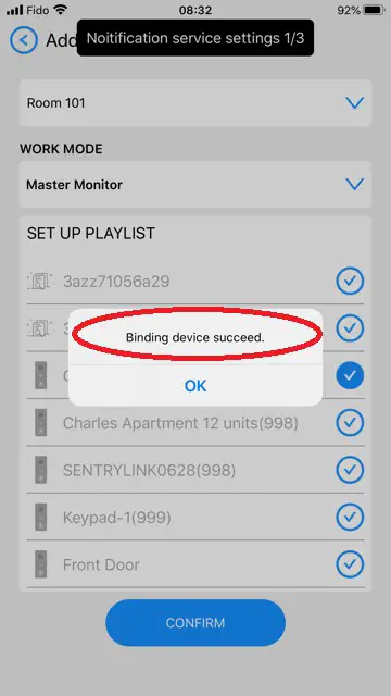 GBF Electronics MR920 GBF Wi Fi IP Indoor Monitor - Add your first indoor monitor 8