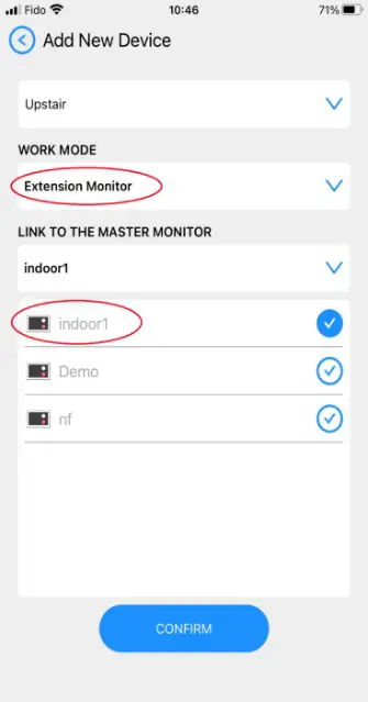 GBF Electronics MR920 GBF Wi Fi IP Indoor Monitor - Adding Second Indoor Monitor