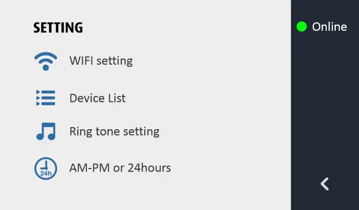 GBF Electronics MR920 GBF Wi Fi IP Indoor Monitor - Basic Settings 1