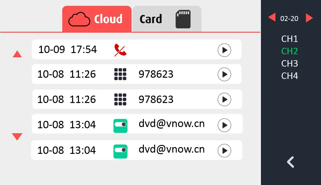 GBF Electronics MR920 GBF Wi Fi IP Indoor Monitor - Cloud and SD card record playback