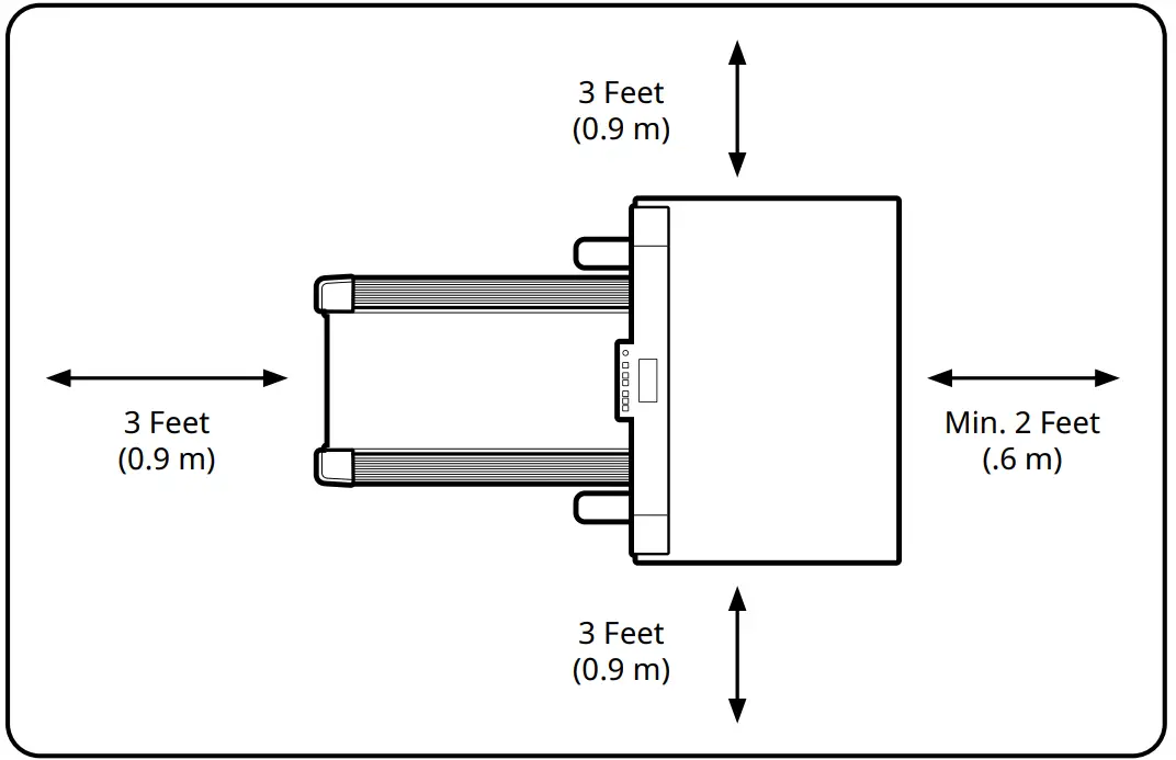 LifeSpan TR800B Treadmill Base Safety Clearance