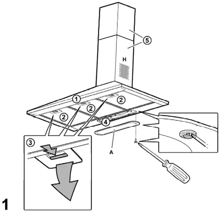 SAMSUNG NK36M3050PS Wall Mount Chimney Cooker Hood-fig5