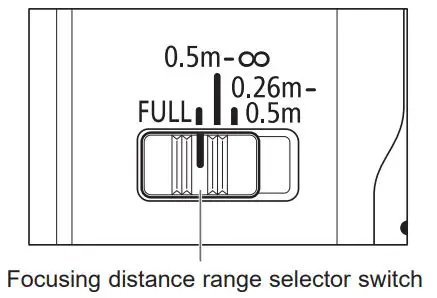 Canon 100mm F2.8 L Macro IS USm Instructions - Setting the Focusing Distance Range