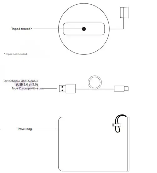 logitech 960-001105 Brio Webcam with 4K Ultra HD Video and HDR - figure 2