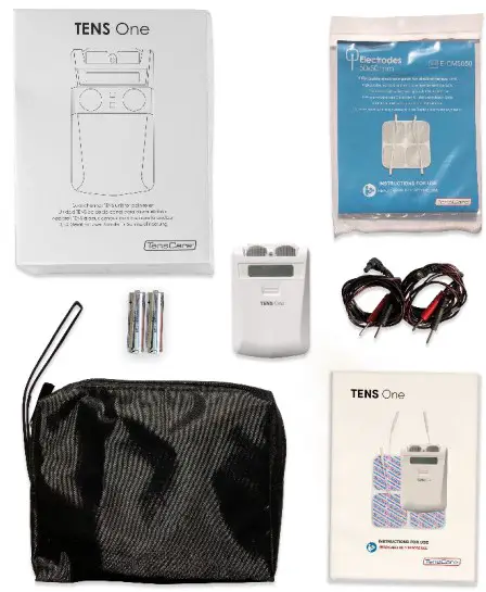TensCare Tens One Dual Channel TENS Pain Relief - CONTENT