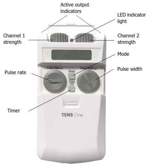 TensCare Tens One Dual Channel TENS Pain Relief - UNIT INFORMATION