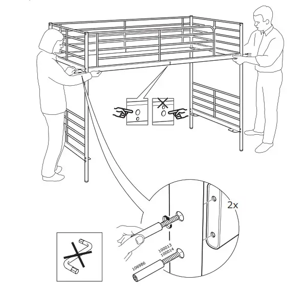 IKEA Loft Bed Frame 000