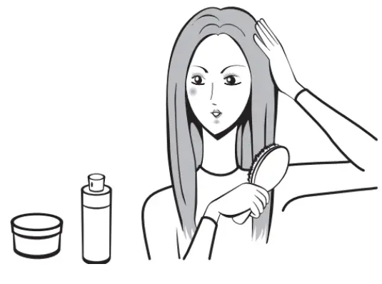 estelle ESHRSTNBRSA Hair Straightener Brush - Basic Usage4