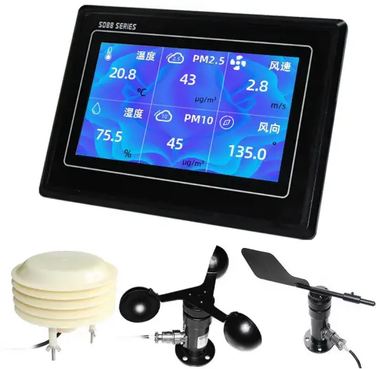 SD8860 Networked Color Display for Small Weather Stations
