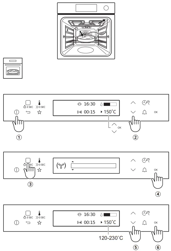 IKEA KULINARISK Forced air oven steam function - 3