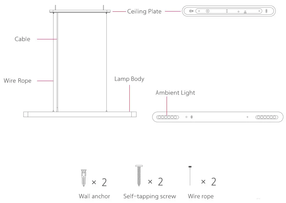 Yeelight Crystal Pendant Light - description