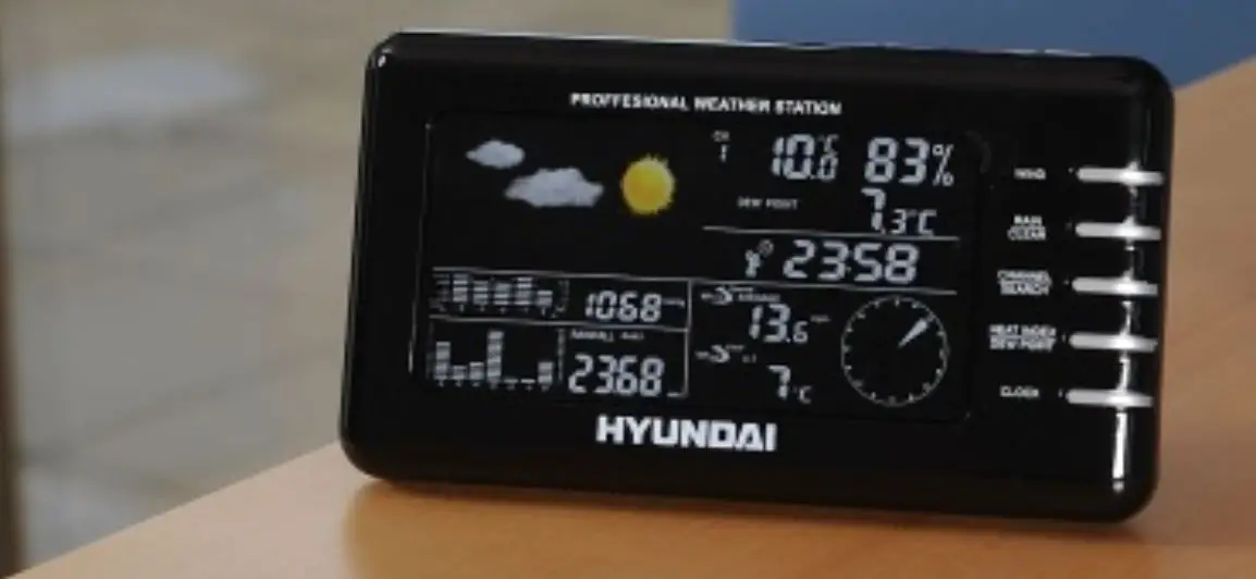 Hyundai Ws 2077 R Wind Color Professional Weather Station Instruction Manual
