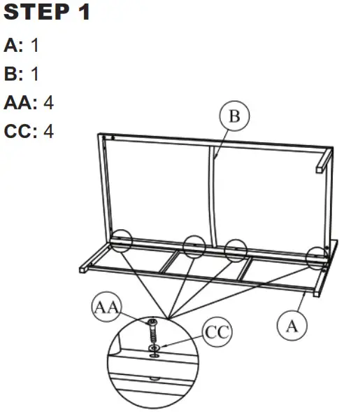 Sunnydaze Longford Resin Wicker Chaise Sofa - Step 1