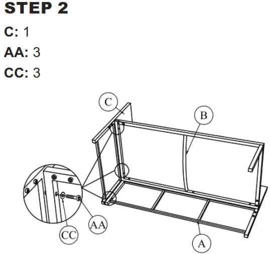 Sunnydaze Longford Resin Wicker Chaise Sofa - Step 2