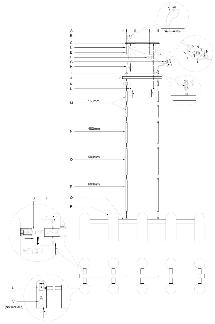 Lucci decor 011848 Sage 10 Light Pendant