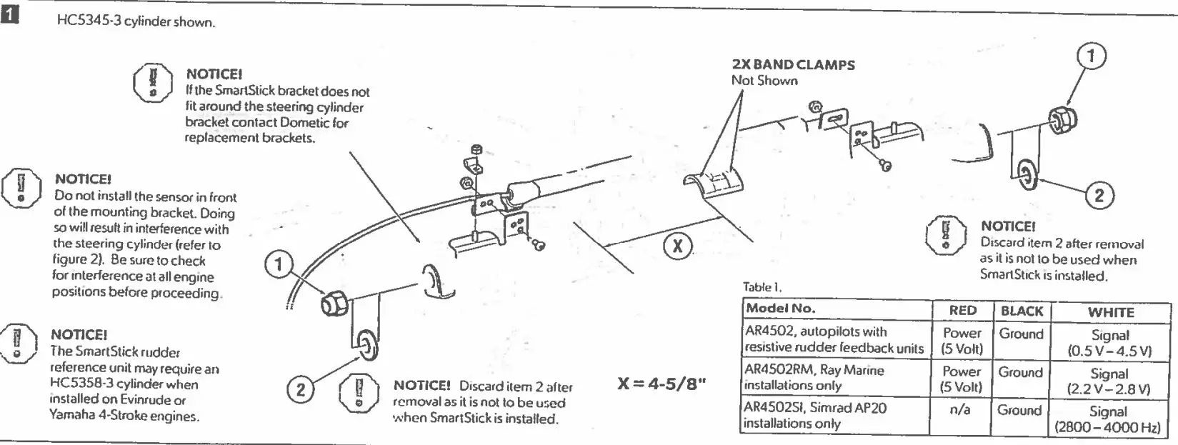 DOMETIC DK4220 SeaStar Smartstick and Gauge Kit Instruction Manual - Installation