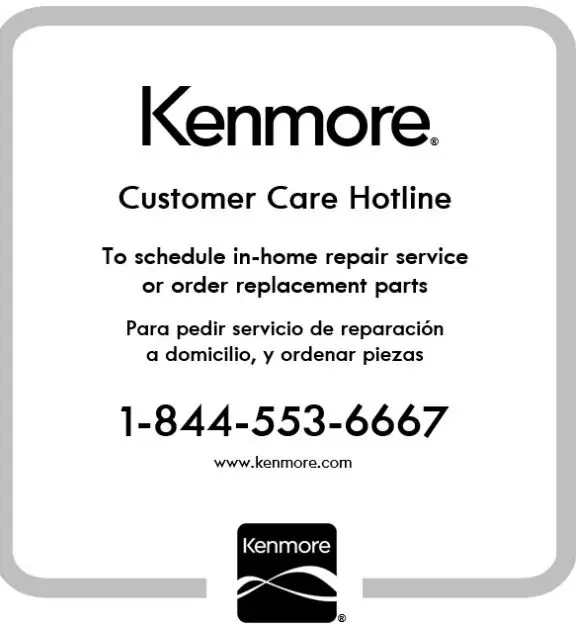 Kenmore Chest Freezer User Guide - Customer Care