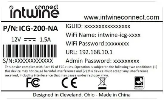 FIG 5 Connecting your ICG-200