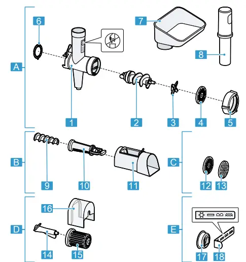 BOSCH MUZS2FWW Meat Mincer 1