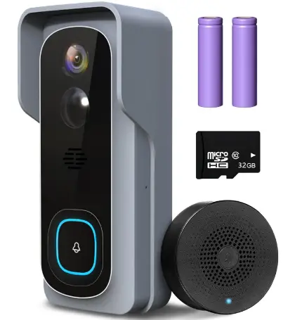 XTU J1 Smart Video Doorbell with Wireless Indoor Chime product