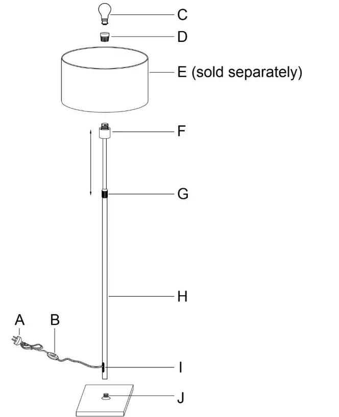 Lucci decor 250863 Darly Floor Lamp