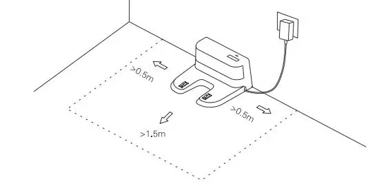 ionvac UltraClean UV Sanitizing Robo Vac User Manual - Charging Dock Position